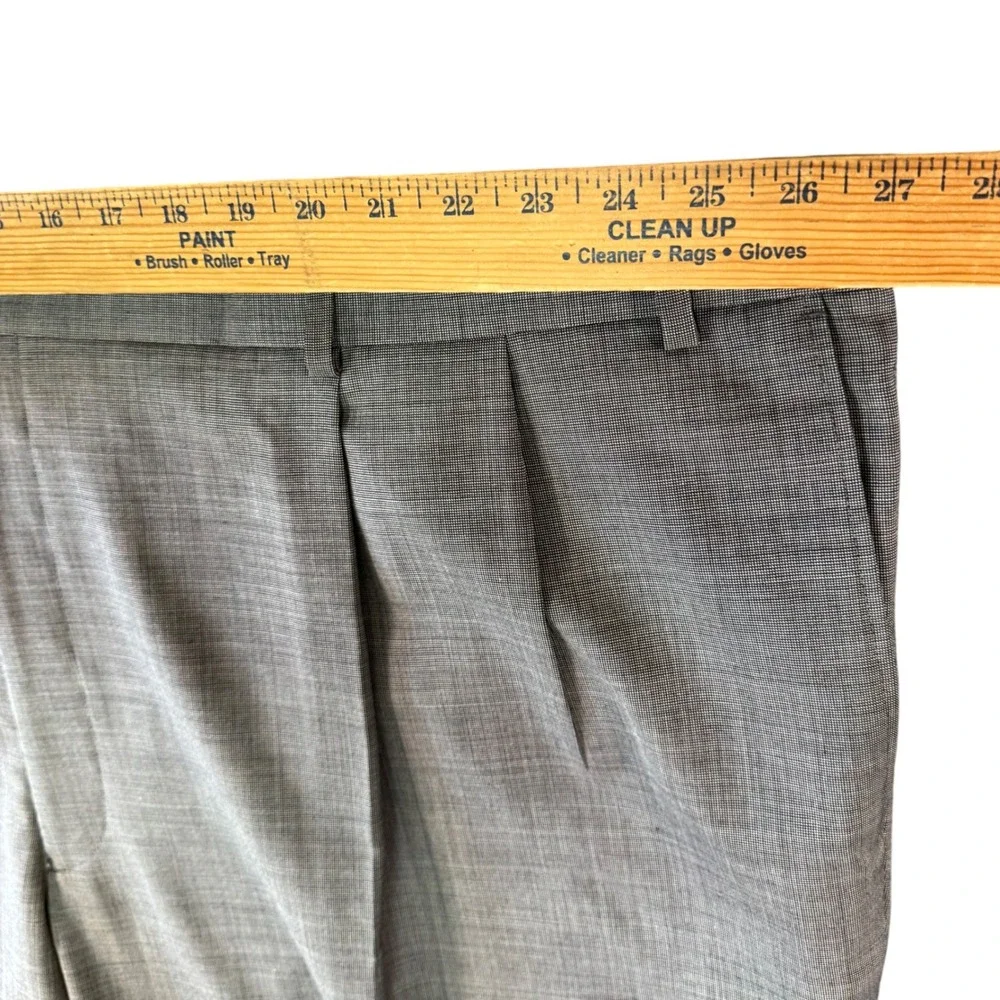 VTG Petrocelli Men 52S 2PC Gray‎ Wool Blend Suit Blazer Jacket Pants Classic Fit